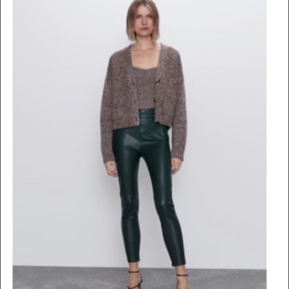 Zara Faux Leather Leggings